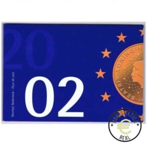 HOLANDA 2002 CARTERA 8 VALORES KMS CALIDAD BU - DE 1 CENT A 2 EUROS - EN CARTERA OFICIAL PAISES BAJOS AZUL- EUROSET.