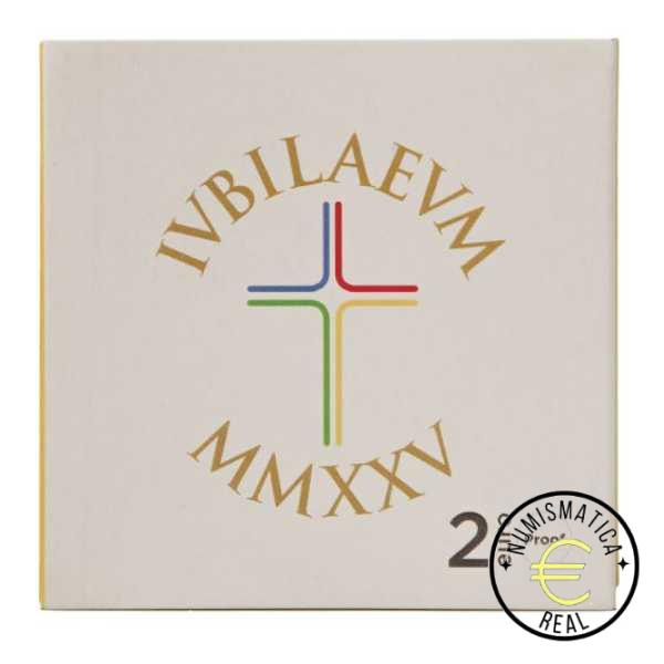 ITALIA 2025 2 EUROS CONMEMORATIVA PROOF "AÑO JUBILAR 2025" PP EN ESTUCHE. - Imagen 3