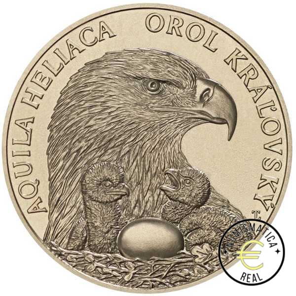 ESLOVAQUIA 2025 5 EUROS CONMEMORATIVA UNC "AGUILA IMPERIAL" S/C.