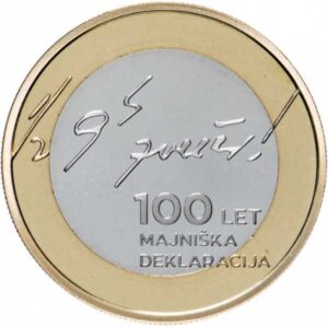 ESLOVENIA 2017 3 EUROS CONMEMORATIVA UNC "100º ANV. DECLARACION DE MAYO" S/C.