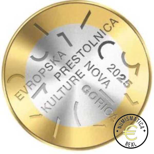 ESLOVENIA 2025 3 EUROS CONMEMORATIVA UNC "CAPITAL EUROPEA DE LA CULTURA" S/C.