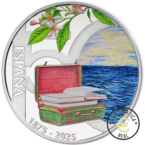 ESPAÑA 2025 10 EUROS PROOF – 8 REALES “150 ANIV. DE ANTONIO MACHADO” BE – PP. - Imagen 3