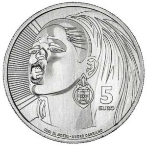 PORTUGAL 2025 5 EUROS CONMEMORATIVA UNC "SIMONE DE OLIVEIRA" S/C.