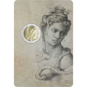 SAN MARINO 2025 2 EUROS CONMEMORATIVA BU - 550º ANV. NACIMIENTO MIGUEL ALGEL - EN CARTERA OFICIAL.