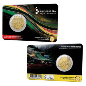 BELGICA 2025 2 EUROS CONMEMORATIVA BU - CIRCUITO DE SPA FRANCORCHAMPS - EN COINCARD - BNC.