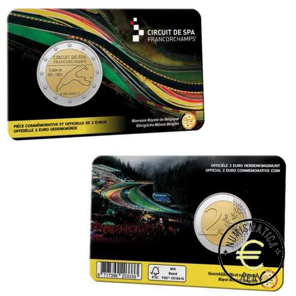 BELGICA 2025 2 EUROS CONMEMORATIVA BU - CIRCUITO DE SPA FRANCORCHAMPS - EN COINCARD - BNC. - Imagen 3
