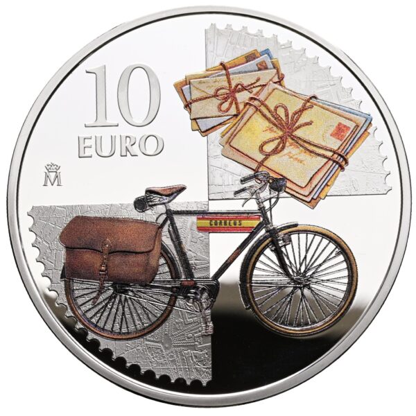 ESPAÑA 2025 10 EUROS PROOF – 8 REALES “175 ANIV. PRIMER SELLO POSTAL” BE – PP. - Imagen 2