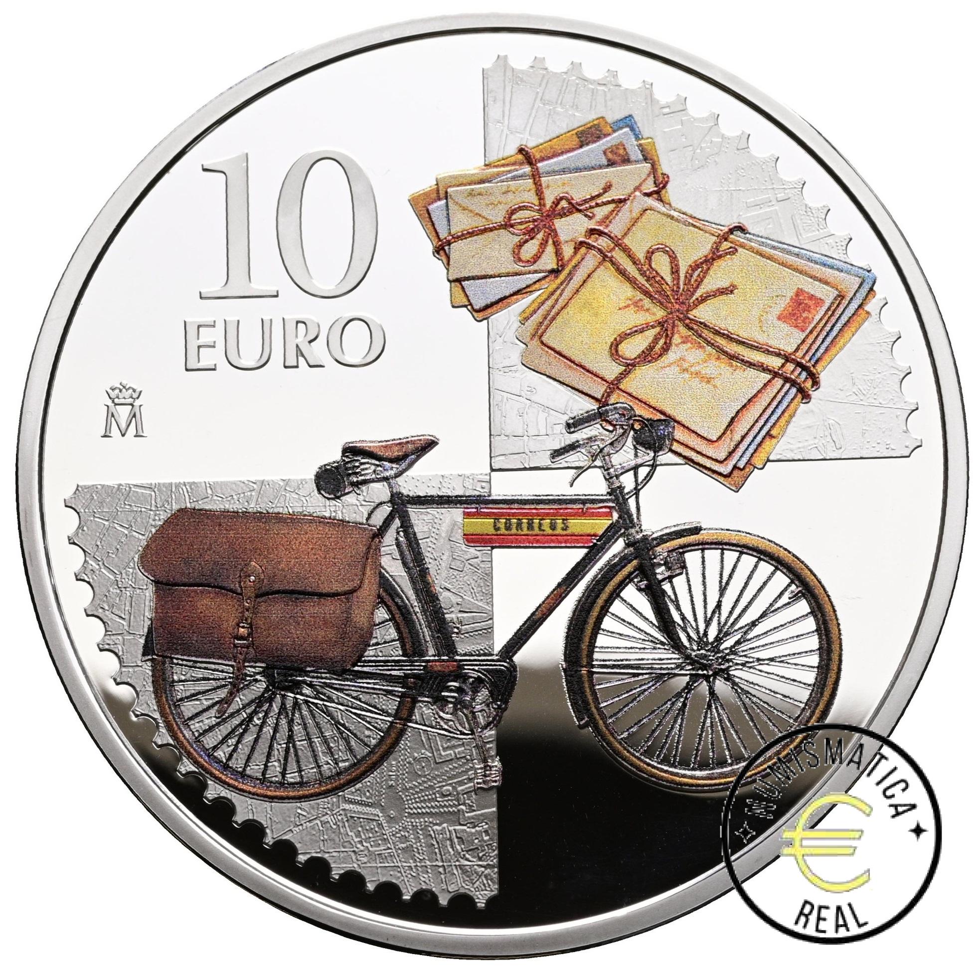 ESPAÑA 2025 10 EUROS PROOF – 8 REALES “175 ANIV. PRIMER SELLO POSTAL” BE – PP. - Imagen 2