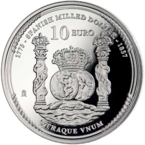ESPAÑA 2025 10 EUROS PROOF – 8 REALES “250 ANIV. INDEPENDENCIA DE LOS EE. UU. - DOLAR AMERICANO” BE – PP.