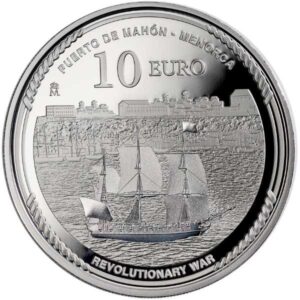 ESPAÑA 2025 10 EUROS PROOF – 8 REALES “250 ANIV. INDEPENDENCIA DE LOS EE. UU. - JORDI FARRAGUT” BE – PP.