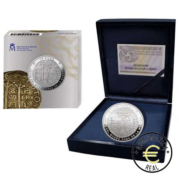 ESPAÑA 2025 10 EUROS PROOF – 8 REALES “JOYAS MUSEO II - 1737 MÉXICO” BE – PP.