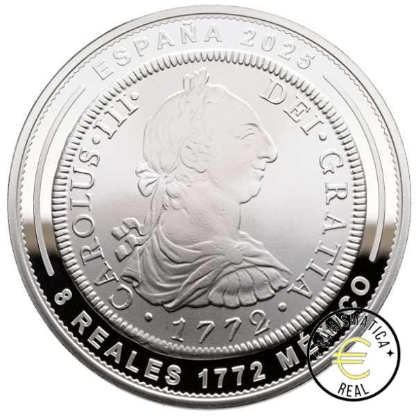 ESPAÑA 2025 10 EUROS PROOF – 8 REALES “JOYAS MUSEO II - 1772 MÉXICO” BE – PP. - Imagen 2