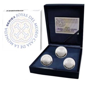 ESPAÑA 2025 10 EUROS PROOF – 3x 8 REALES “JOYAS MUSEO II - ESTUCHE COMPLETO” BE – PP.