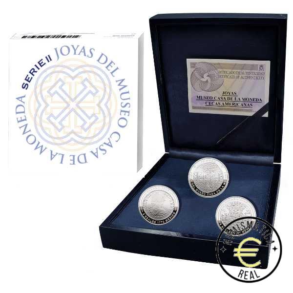 ESPAÑA 2025 10 EUROS PROOF – 3x 8 REALES “JOYAS MUSEO II - ESTUCHE COMPLETO” BE – PP.