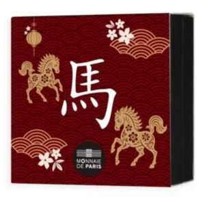 FRANCIA 2025 10 EUROS PROOF - MONEDA DE PLATA CALENDARIO CHINO "AÑO DEL CABALLO" BE - PP.