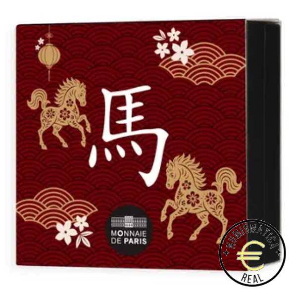 FRANCIA 2025 10 EUROS PROOF - MONEDA DE PLATA CALENDARIO CHINO "AÑO DEL CABALLO" BE - PP.
