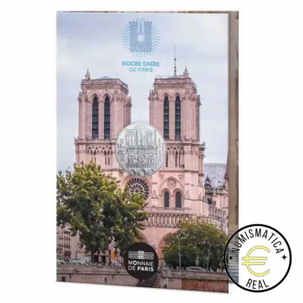 FRANCIA 2025 10 EUROS CONMEMORATIVA BU "CATEDRAL DE NOTRE DAME" EN CARPETA COINCARD BNC.