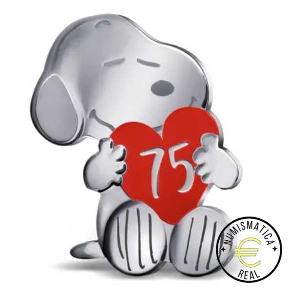 FRANCIA 2025 10 EUROS PROOF - MONEDA DE PLATA 75 ANIV. SNOOPY "CORAZON" BE - PP.