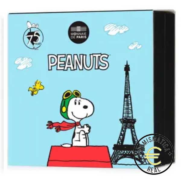 FRANCIA 2025 10 EUROS PROOF - MONEDA DE PLATA 75 ANIV. SNOOPY "VIAJE TOUR EIFFEL" BE - PP. - Imagen 3