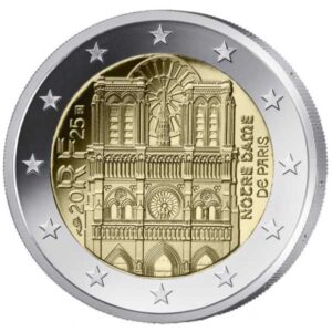 FRANCIA 2025 2 EUROS CONMEMORATIVA UNC "CATEDRAL DE NOTRE DAME" S/C.