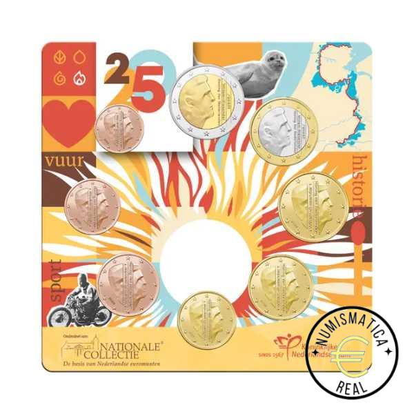 HOLANDA 2025 CARTERA 8 VALORES KMS CALIDAD BU - DE 1 CENT A 2 EUROS - EN CARTERA OFICIAL PAISES BAJOS - EUROSET.