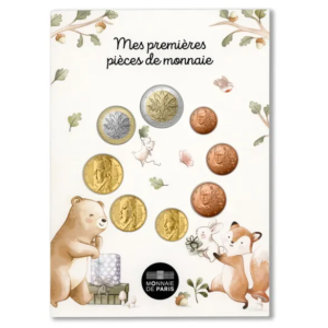 FRANCIA 2025 CARTERA 8 VALORES CALIDAD BU - DE 1CENT A 2 EUROS - EN CARTERA OFICIAL BEBE - EUROSET.