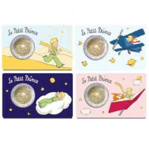 FRANCIA 2026 2 EUROS CONMEMORATIVA UNC – EL PRINCIPITO – (EN COINCARD) BU 4 VERSIONES DIFERENTES. – S/C.