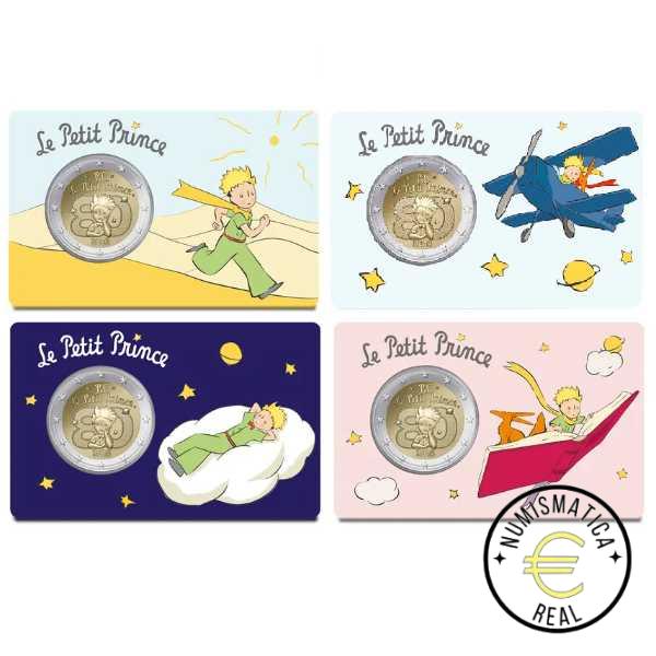 FRANCIA 2026 2 EUROS CONMEMORATIVA UNC – EL PRINCIPITO – (EN COINCARD) BU 4 VERSIONES DIFERENTES. – S/C.
