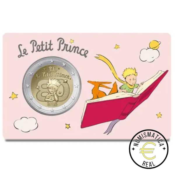 FRANCIA 2026 2 EUROS CONMEMORATIVA UNC – EL PRINCIPITO – (EN COINCARD) BU 4 VERSIONES DIFERENTES. – S/C. - Imagen 3