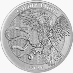 MALTA 2025 5 EUROS - ONZA DE PLATA, MONEDA "AGUILA REAL" BU.