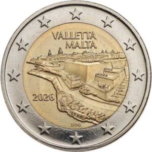 PREVENTA - MALTA 2026 2 EUROS CONMEMORATIVA UNC - CIUDAD DE LA VALLETTA - S/C.