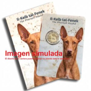 PREVENTA - MALTA 2026 2 EUROS CONMEMORATIVA UNC - SABUESO FARAON MALTES EN COINCARD OFICIAL (CARTERA) - BU.