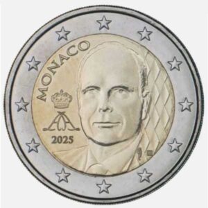 MONACO 2025 2 EUROS COMUN UNC - PRINCIPE ALBERTO II - S/C.