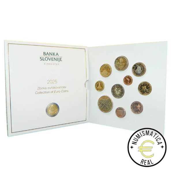 ESLOVENIA 2025 CARTERA 10 VALORES KMS CALIDAD BU - DE 1 CENT A 2 EUROS 8 VALORES + 3 EUROS + 2 EUROS MIKI MUSTER - EN CARTERA OFICIAL - EUROSET. - Imagen 3