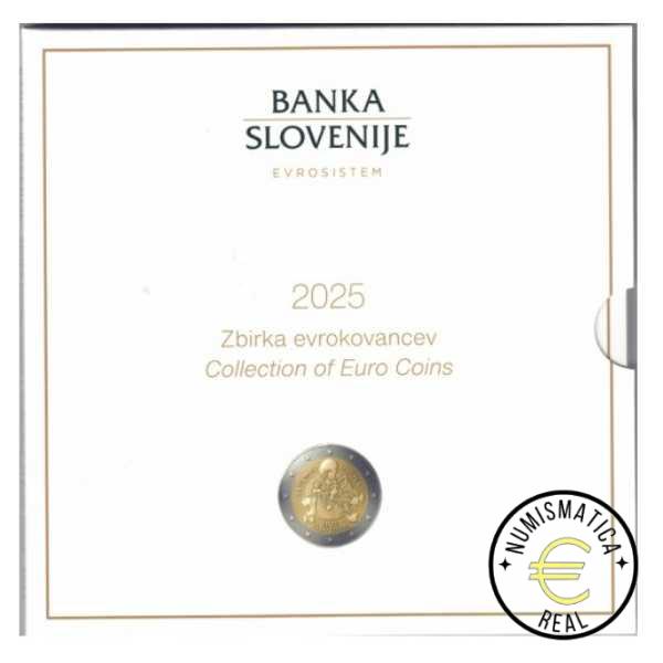ESLOVENIA 2025 CARTERA 10 VALORES KMS CALIDAD BU - DE 1 CENT A 2 EUROS 8 VALORES + 3 EUROS + 2 EUROS MIKI MUSTER - EN CARTERA OFICIAL - EUROSET.