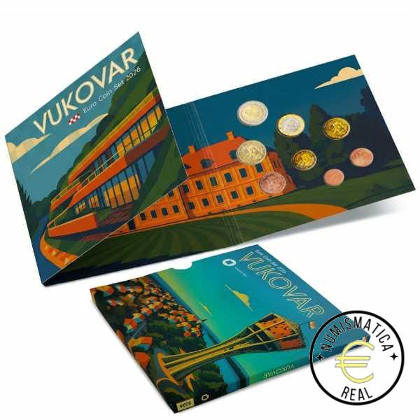 CROACIA 2026 CARTERA 8 VALORES KMS CALIDAD BU - DE 1 CENT A 2 EUROS - EN CARTERA OFICIAL - EUROSET. - Imagen 2