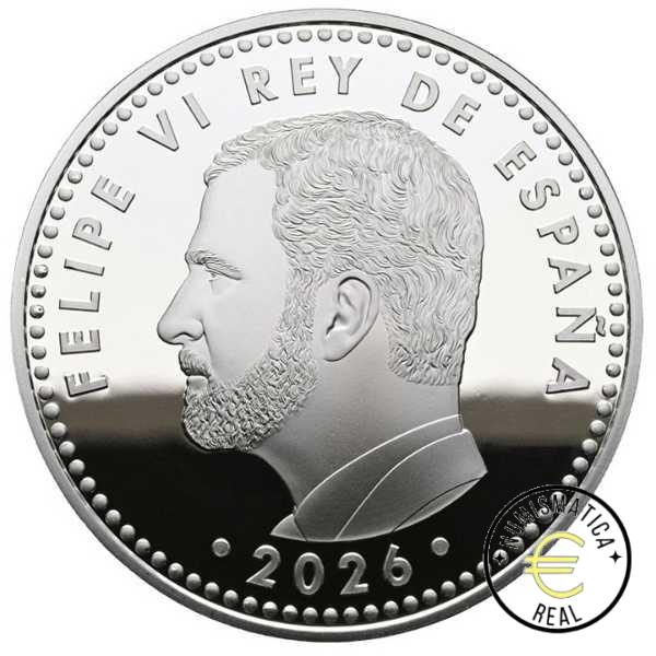 PREVENTA - ESPAÑA 2026 10 EUROS PROOF – 8 REALES “ALMUDENA GRANDES – 8 MARZO – DIA DE LA MUJER” BE – PP. - Imagen 2