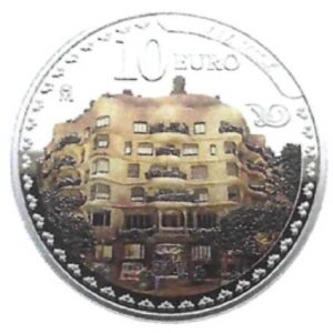 PREVENTA - ESPAÑA 2026 10 EUROS PROOF – 8 REALES “100 ANIV. DE ANTONIO GAUDI - CASA MILA” BE – PP.
