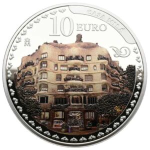 PREVENTA - ESPAÑA 2026 10 EUROS PROOF – 8 REALES “100 ANIV. DE ANTONIO GAUDI - CASA MILA” BE – PP.
