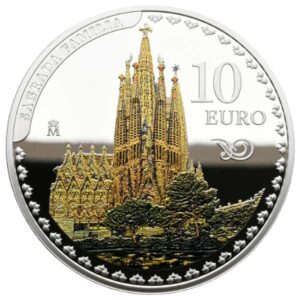PREVENTA - ESPAÑA 2026 10 EUROS PROOF – 8 REALES “100 ANIV. DE ANTONIO GAUDI - SAGRADA FAMILIA” BE – PP.