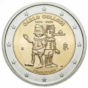 ITALIA 2026 2 EUROS CONMEMORATIVA UNC "200º ANV. CARLO COLLODI CREADOR DE PINOCHO" S/C.