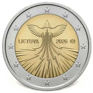 LITUANIA 2026 2 EUROS CONMEMORATIVA UNC "INDEPENDENCIA ENERGETICA DE LITUANIA" S/C.