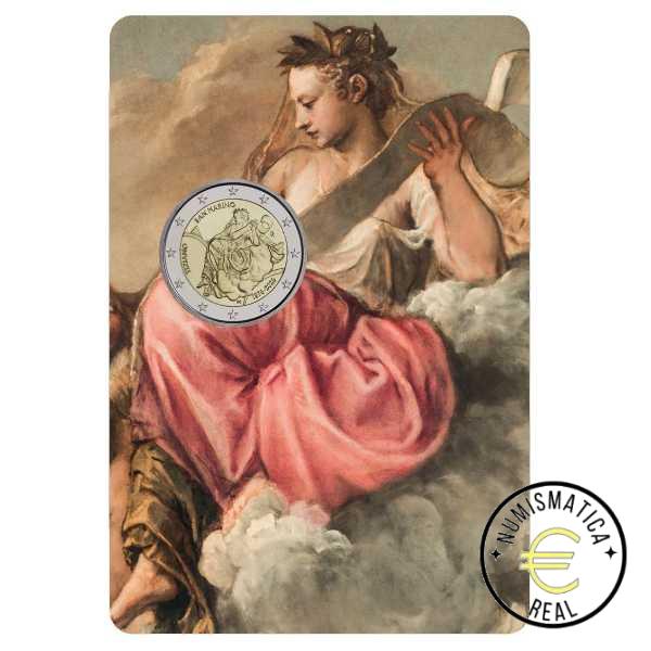 SAN MARINO 2026 2 EUROS CONMEMORATIVA BU - 450º ANIVERSARIO DE LA MUERTE DE TIZIANO - EN CARTERA OFICIAL. - Imagen 3
