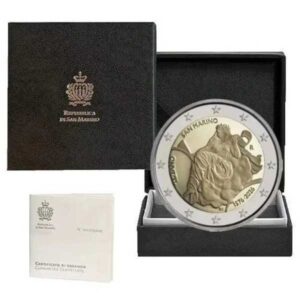 SAN MARINO 2026 2 EUROS CONMEMORATIVA PROOF - 450º ANIVERSARIO DE LA MUERTE DE TIZIANO - EN ESTUCHE OFICIAL BE.