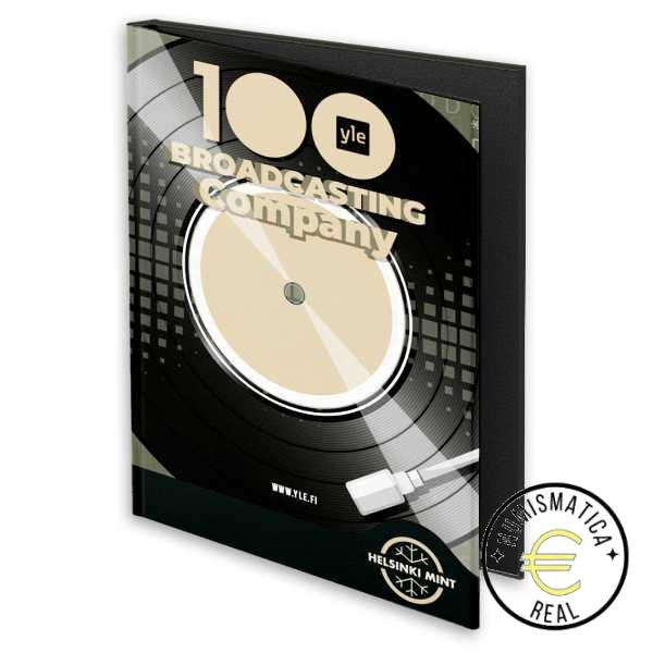 FINLANDIA 2026 2 EUROS CONMEMORATIVA PROOF - "100 AÑOS DE LA RADIODIFUSION FINLANDESA - YLEISRADIO" BE- PP EN ESTUCHE.