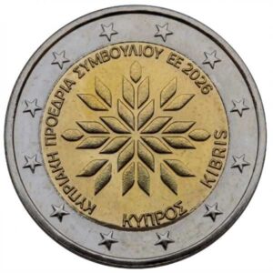 CHIPRE 2026 2 EUROS CONMEMORATIVA UNC "PRESIDENCIA CHIPRIOTA DEL CONSEJO DE LA UNION EUROPEA" S/C.