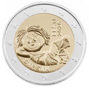 ESTONIA 2026 2 EUROS CONMEMORATIVA UNC "SIPSIK" - S/C.