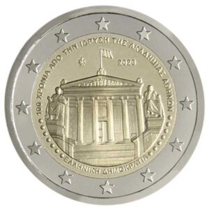 GRECIA 2026 2 EUROS CONMEMORATIVA UNC - 100 AÑOS DE LA ACADEMIA DE ATENAS - S/C.