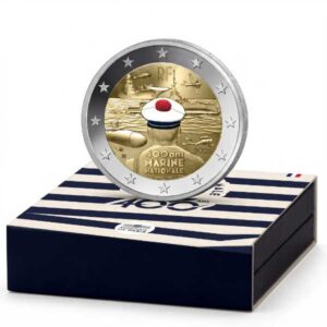 FRANCIA 2026 2 EUROS CONMEMORATIVA PROOF - LA ARMADA FRANCESA "400º AÑOS DE EXPERIENCIA" PP EN ESTUCHE.