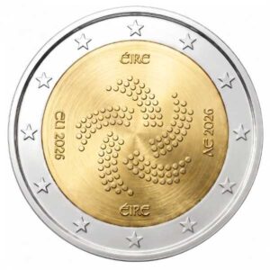 IRLANDA 2026 2 EUROS CONMEMORATIVA UNC - PRESIDENCIA IRLANDA EN EL CONSEJO EUROPEO - S/C.